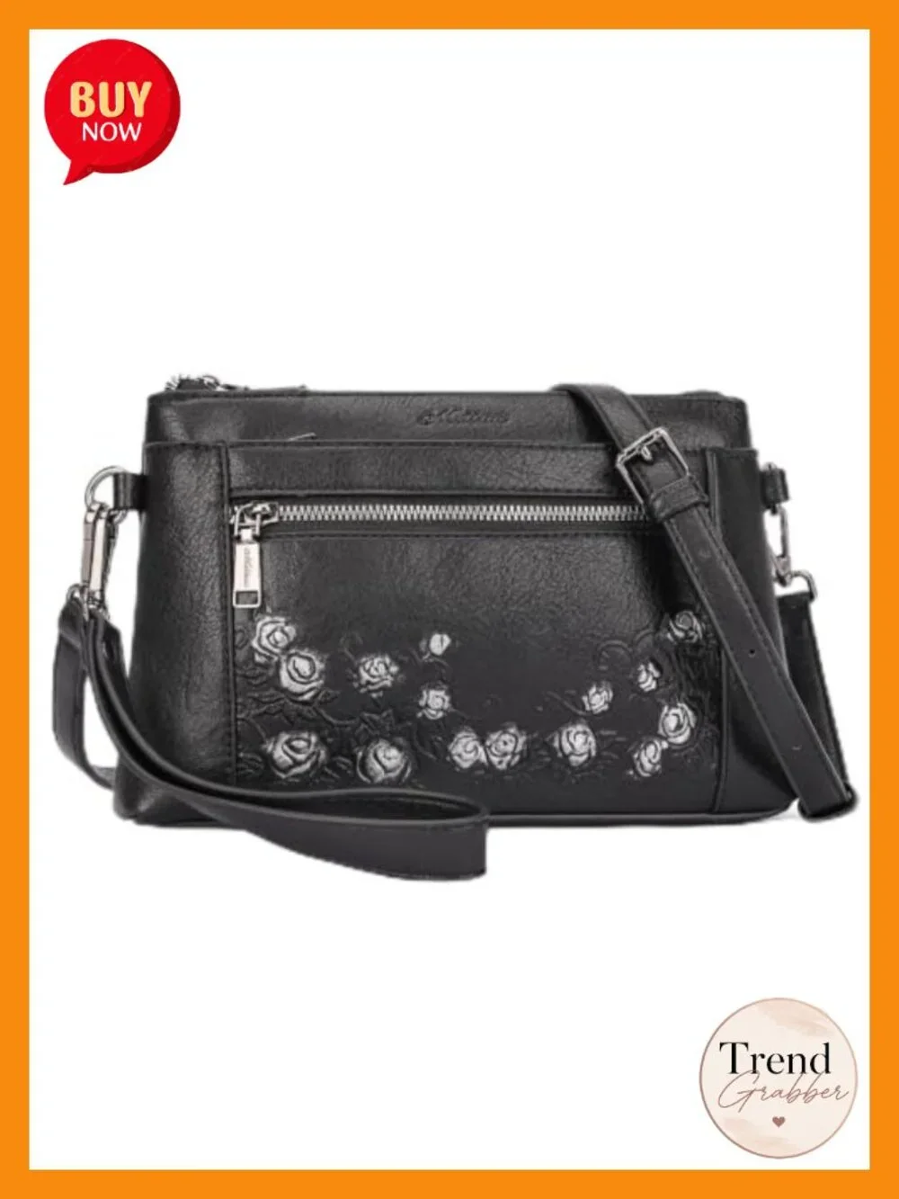 Small Crossbody Wristlet Purse with Adjustable Strap